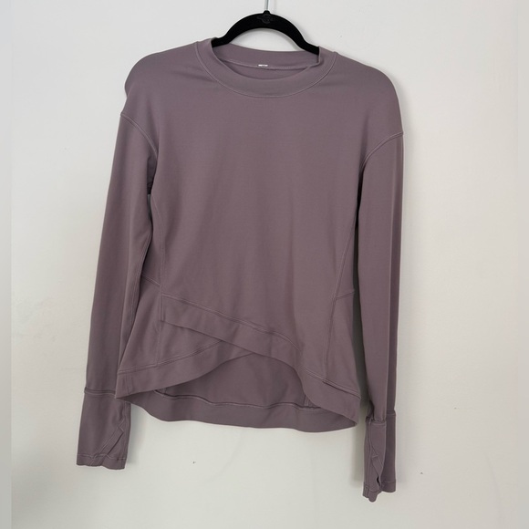 lululemon athletica Tops - Lululemon Close to Crossing Long Sleeve Rulu Violet Verbena Purple Size 10